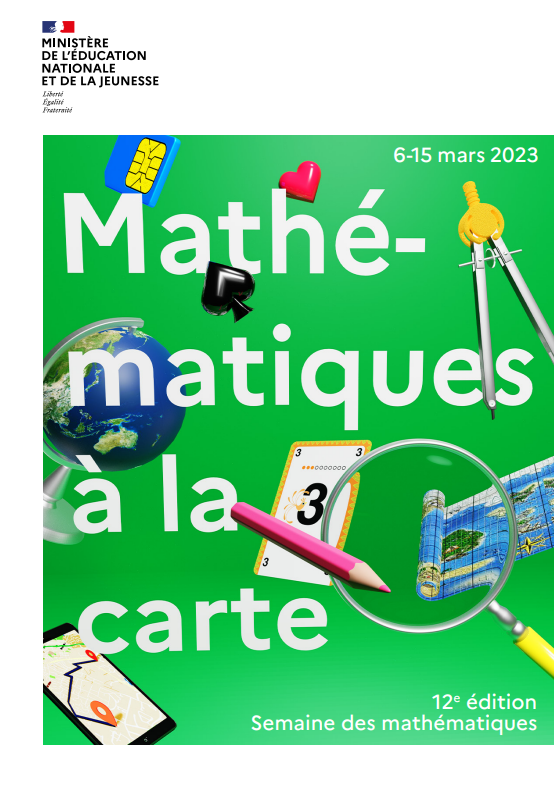 Affiche Ministre - semaine des mathmatiques