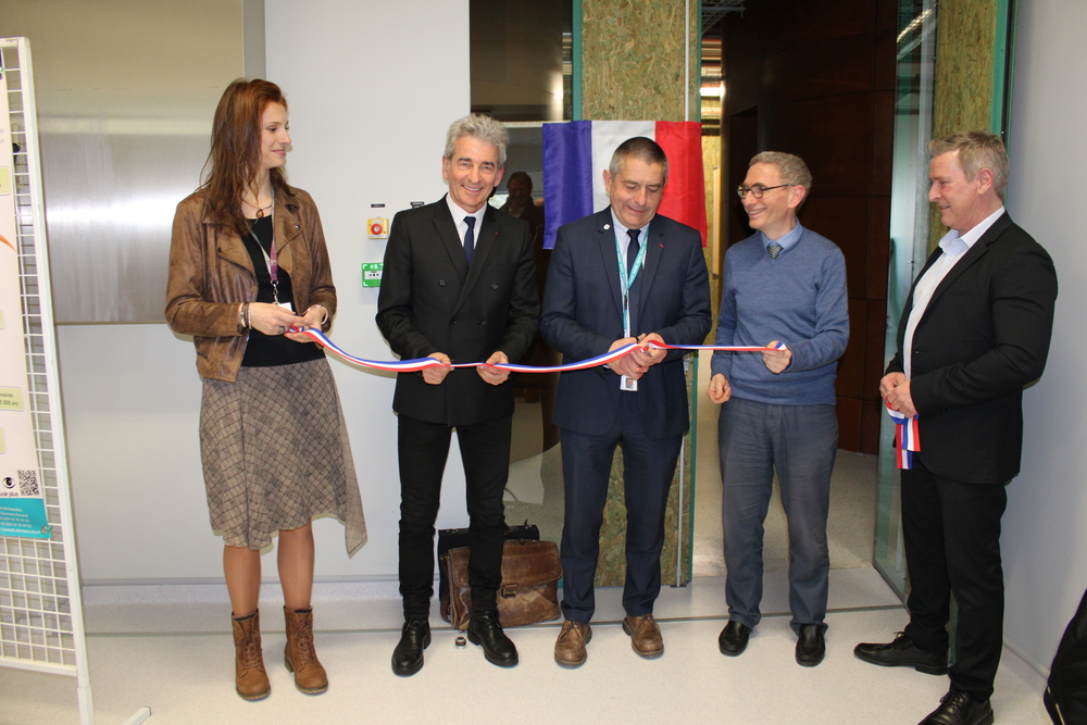 Le PALEOLAB a t inaugur sur le site INRAE des Czeaux par Mathias Bernard, Prsident de l'UCA et Emmanuel Hugo, Prsident du Centre INRAE Clermont-Auvergne-Rh?ne-Alpes, en prsence de Jean-Pierre Brenas, Conseiller rgional AURA ? INRAE